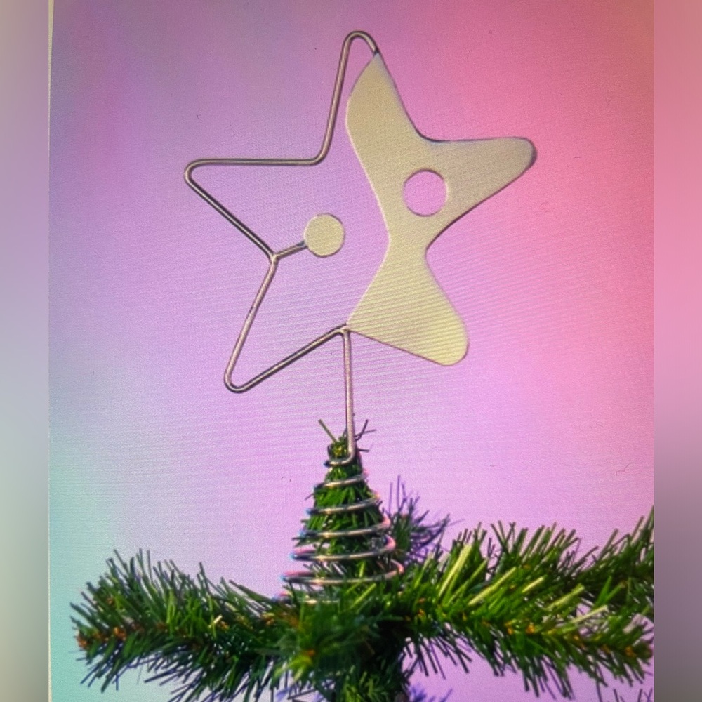 ❤️ URBAN OUTFITTERS GOOD VIBES SILVER TREE TOPPER